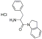 2-Amino-1-(2,3-dihydro-1H-indol-1-yl)-3-phenyl-1-propanone hydrochloride 结构式