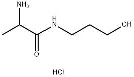 2-Amino-N-(3-hydroxypropyl)propanamidehydrochloride 结构式