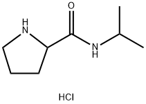 N-Isopropyl-2-pyrrolidinecarboxamide hydrochloride 结构式