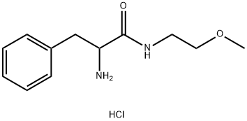 2-氨基-N-(2-甲氧基乙基)-3-苯基丙酰胺盐酸盐 结构式