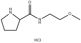 N-(2-Methoxyethyl)-2-pyrrolidinecarboxamidehydrochloride 结构式