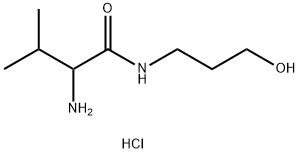 2-Amino-N-(3-hydroxypropyl)-3-methylbutanamidehydrochloride 结构式