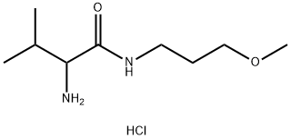 2-Amino-N-(3-methoxypropyl)-3-methylbutanamidehydrochloride 结构式