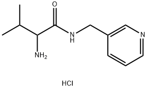 2-Amino-3-methyl-N-(3-pyridinylmethyl)butanamidehydrochloride 结构式