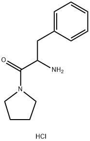 2-Amino-3-phenyl-1-(1-pyrrolidinyl)-1-propanonehydrochloride 结构式