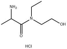 2-Amino-N-ethyl-N-(2-hydroxyethyl)propanamidehydrochloride 结构式