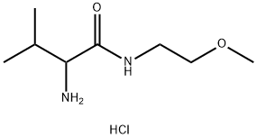 2-Amino-N-(2-methoxyethyl)-3-methylbutanamidehydrochloride 结构式