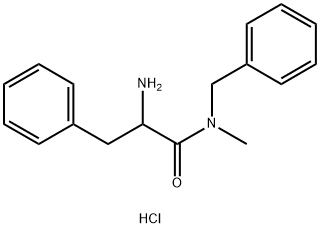 2-Amino-N-benzyl-N-methyl-3-phenylpropanamidehydrochloride 结构式