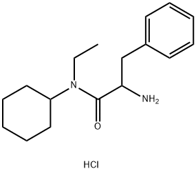 2-Amino-N-cyclohexyl-N-ethyl-3-phenylpropanamidehydrochloride 结构式