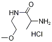 2-Amino-N-(2-methoxyethyl)propanamidehydrochloride 结构式