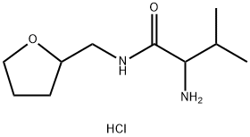 2-Amino-3-methyl-N-(tetrahydro-2-furanylmethyl)-butanamide hydrochloride 结构式