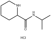 N-Isopropyl-2-piperidinecarboxamide hydrochloride 结构式