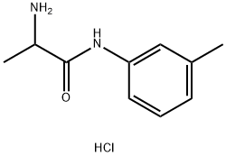 2-Amino-N-(3-methylphenyl)propanamidehydrochloride 结构式