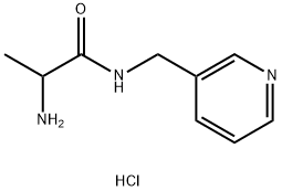 2-Amino-N-(3-pyridinylmethyl)propanamidehydrochloride 结构式