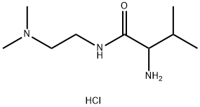 2-Amino-N-[2-(dimethylamino)ethyl]-3-methylbutanamide dihydrochloride 结构式