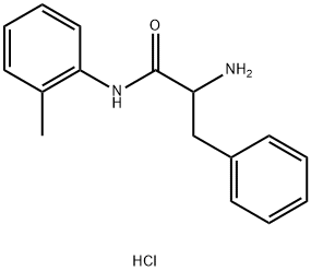 2-Amino-N-(2-methylphenyl)-3-phenylpropanamidehydrochloride 结构式