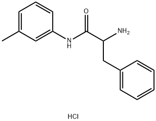 2-Amino-N-(3-methylphenyl)-3-phenylpropanamidehydrochloride 结构式