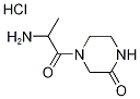 4-(2-氨基丙酰基)哌嗪-2-酮盐酸盐 结构式