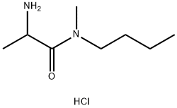 2-Amino-N-butyl-N-methylpropanamide hydrochloride 结构式