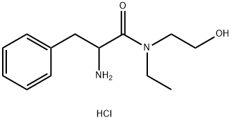 2-Amino-N-ethyl-N-(2-hydroxyethyl)-3-phenylpropanamide hydrochloride 结构式