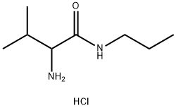 2-Amino-3-methyl-N-propylbutanamide hydrochloride 结构式