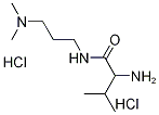 2-Amino-N-[3-(dimethylamino)propyl]-3-methylbutanamide dihydrochloride 结构式