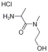2-Amino-N-(2-hydroxyethyl)-N-methylpropanamidehydrochloride 结构式