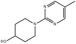 1-(5-METHYL-2-PYRIMIDINYL)-4-PIPERIDINOL 结构式