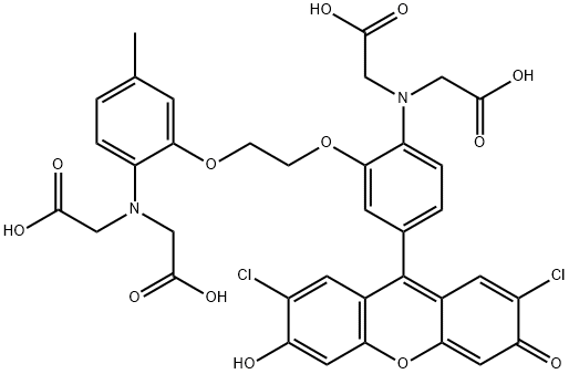 荧光钙探针FLUO-3 结构式