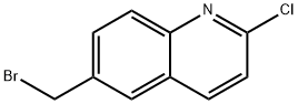 6-(BROMOMETHYL)-2-CHLOROQUINOLINE 结构式