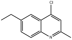 4-CHLORO-6-ETHYL-2-METHYLQUINOLINE 结构式