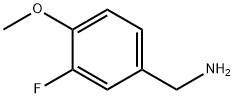 3-氟-4-甲氧苄胺 结构式