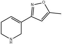 Pyridine, 1,2,3,6-tetrahydro-5-(5-methyl-3-isoxazolyl)- (9CI) 结构式