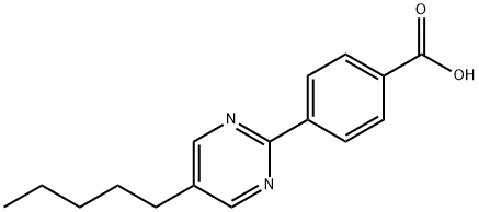 4-(5-戊基嘧啶-2-基)苯甲酸 结构式