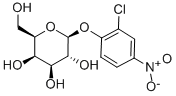2-氯-4-硝基苯基-Β-D-吡喃半乳糖苷 结构式