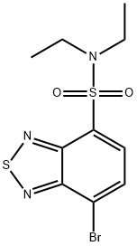7-溴-N,N-二乙基-2,1,3-苯并噻二唑-4-磺酰胺 结构式