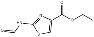 4-Thiazolecarboxylicacid,2-(formylamino)-,ethylester(9CI) 结构式