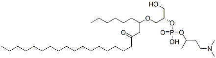 1-stearoyl-2-capryl sn-glycero-3-phospho-N-trimethylpropanolamine 结构式