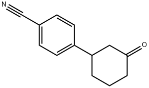 4-(3-氧代环己基)苯腈 结构式