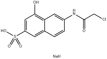 6-(2-chloroacetamido)-1-naphthol-3-sulfonic acid 结构式