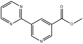 5-(嘧啶-2-基)烟酸甲酯 结构式