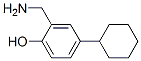 1-hydroxy-2-aminomethyl-4-cyclohexylbenzene 结构式