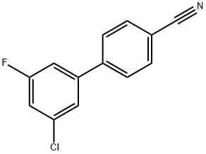 4-(3-Chloro-5-fluorophenyl)benzonitrile 结构式