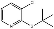 2-t-butylthio-3-(chloro)pyridine 结构式