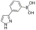 [3-(1H-吡唑-3-基)苯基]硼酸 结构式