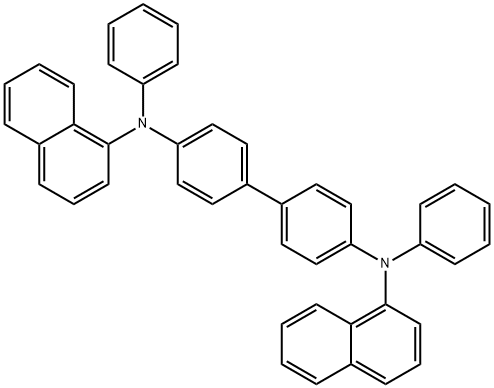 N,N'-二苯基-N,N'-(1-萘基)-1,1'-联苯-4,4'-二胺 结构式