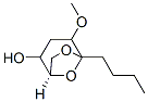 6,8-Dioxabicyclo3.2.1octan-2-ol, 5-butyl-4-methoxy-, 1R-(exo,exo)- 结构式