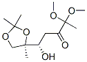 3-Pentanone, 1-hydroxy-4,4-dimethoxy-1-(2,2,4-trimethyl-1,3-dioxolan-4-yl)-, (R*,S*)- 结构式