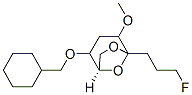 6,8-Dioxabicyclo3.2.1octane, 2-(cyclohexylmethoxy)-5-(3-fluoropropyl)-4-methoxy-, 1R-(exo,exo)- 结构式