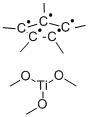三甲氧基(五甲基环戊二烯)钛 结构式